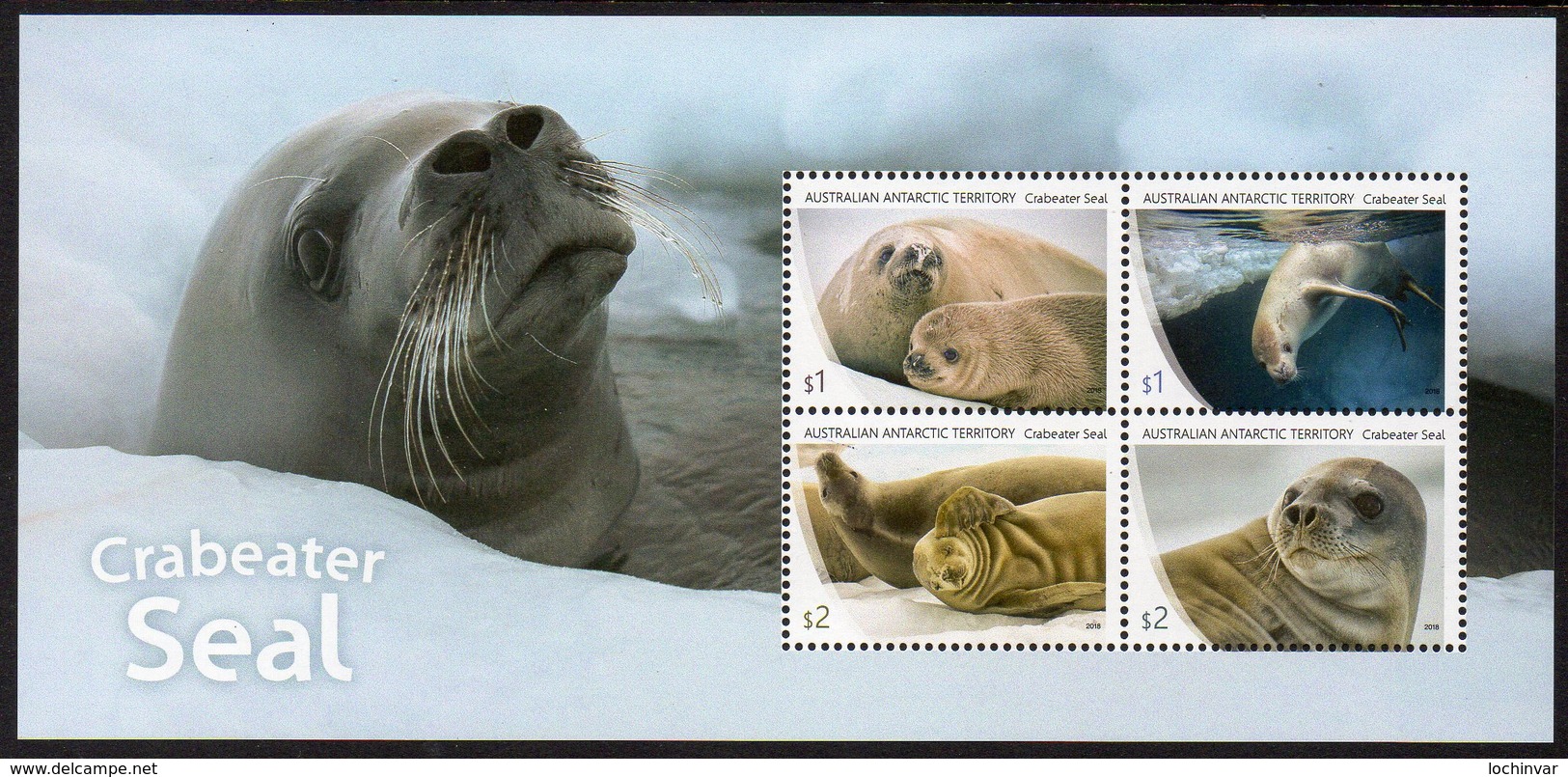 AAT, 2018 CRABEATER SEAL MINISHEET MNH - Mint Stamps