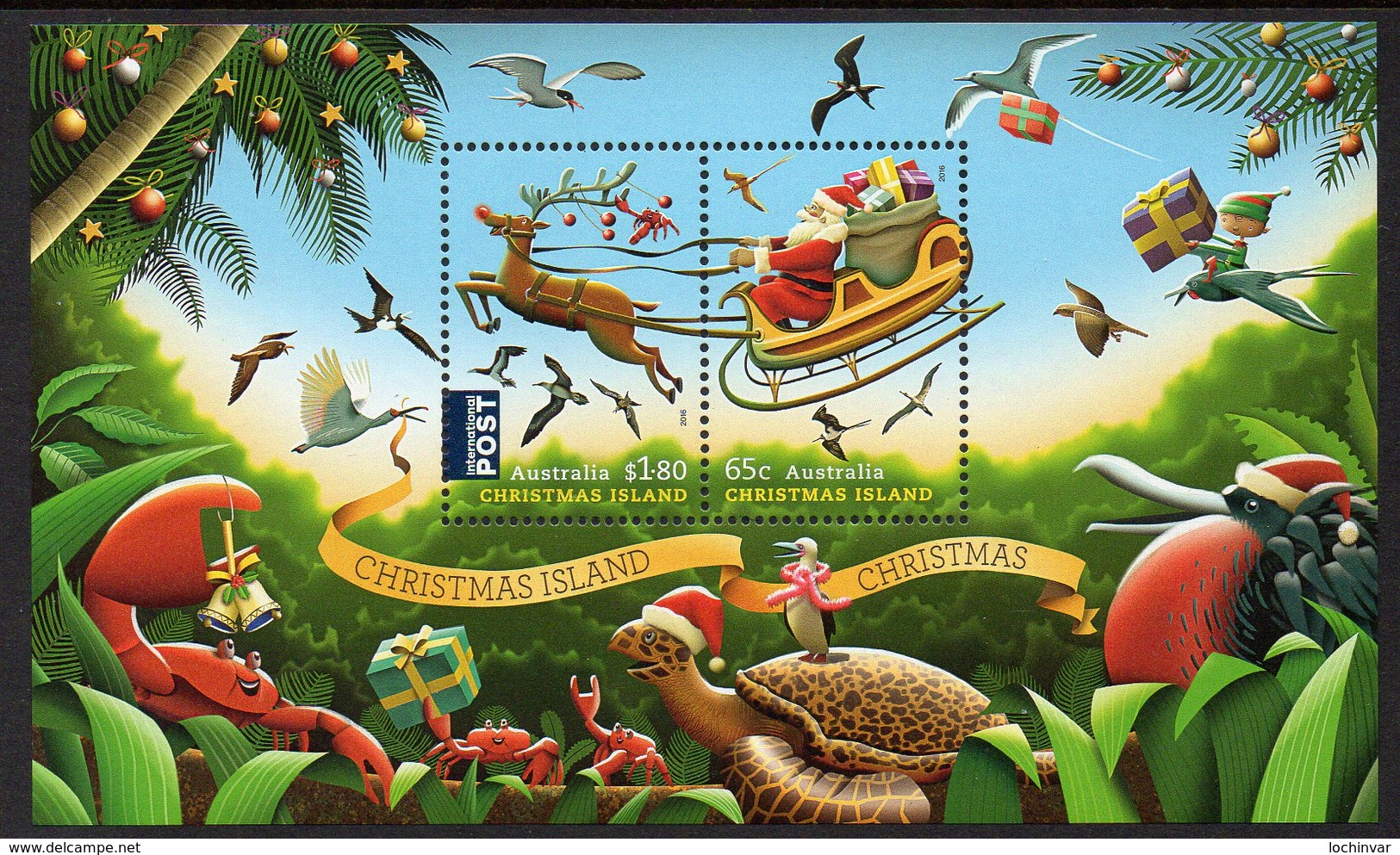 CHRISTMAS Is, 2016 XMAS MINISHEET MNH - Christmas Island