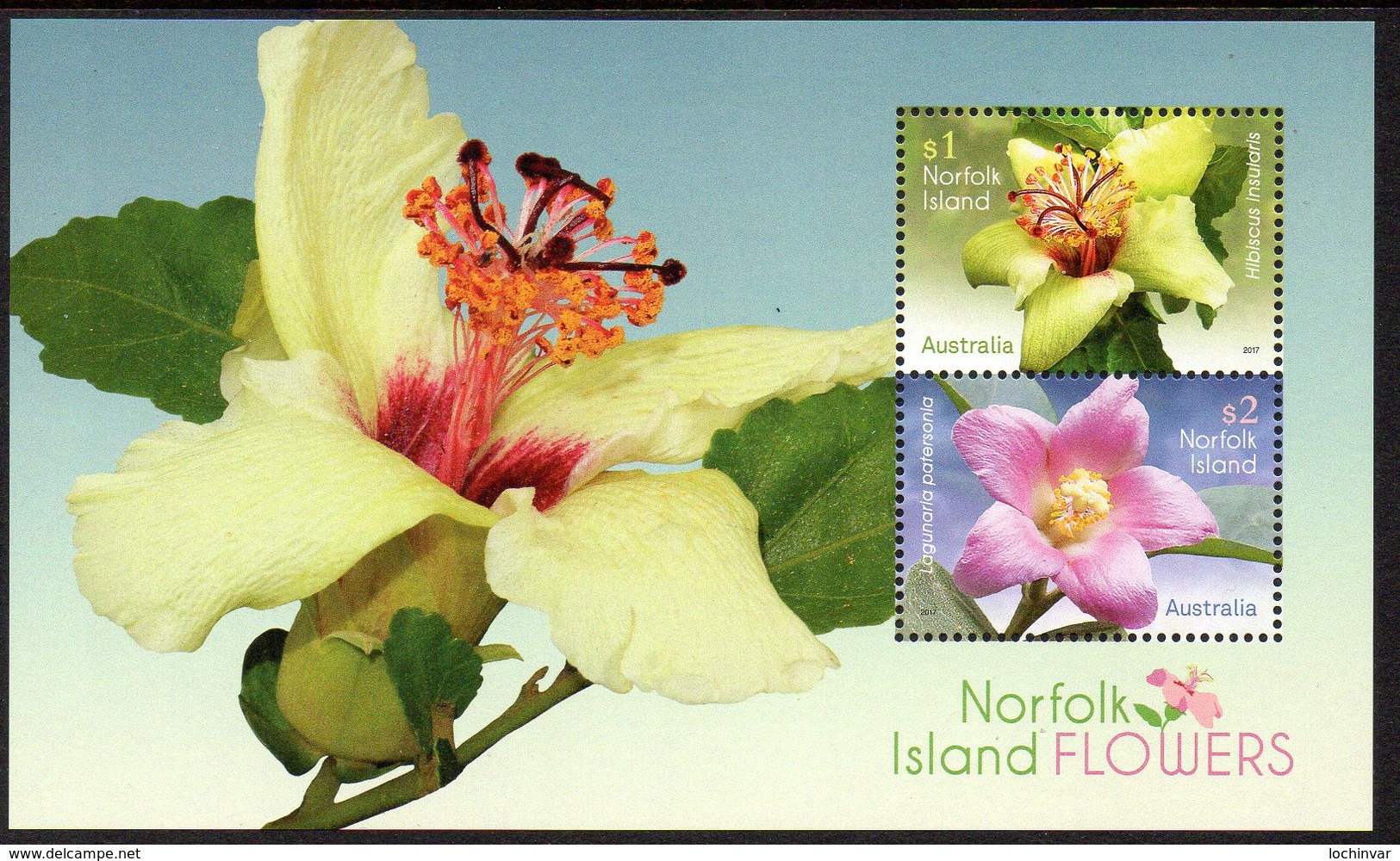 NORFOLK Is, 2017 FLOWERS MINISHEET MNH - Norfolk Island