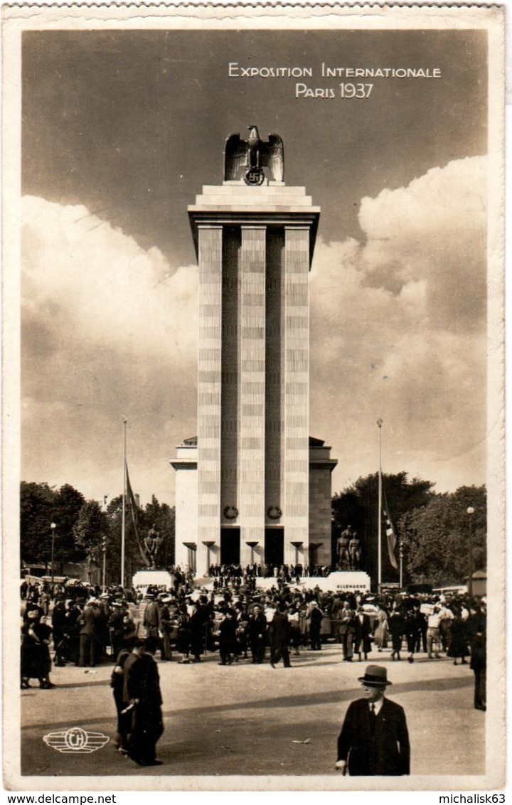 5LI 1O1. PARIS 1937 - EXPOSITION INTERNATIONALE - PASVILLON DE L' ALLEMAGNE - Mostre