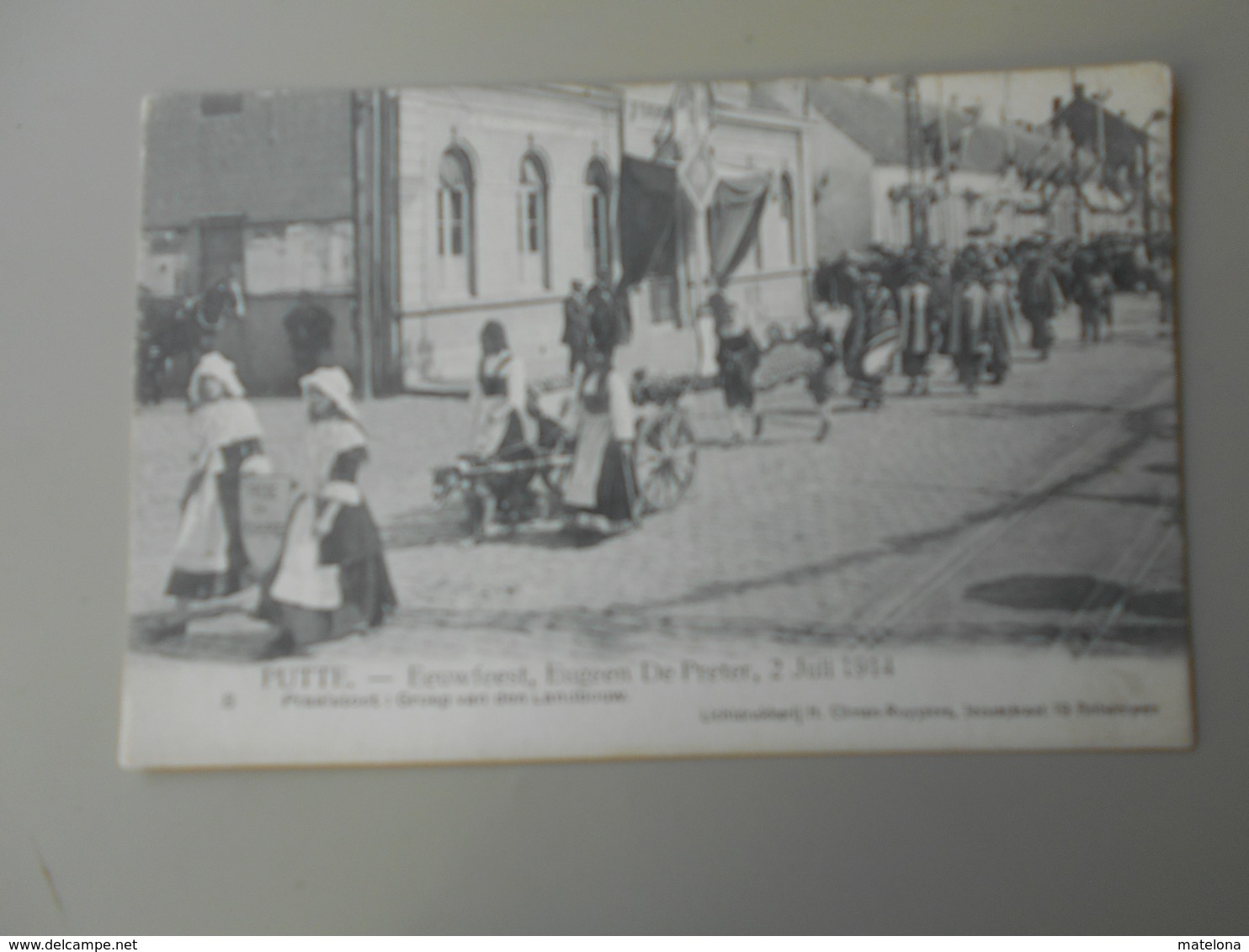 BELGIQUE ANVERS PUTTE FEUWFEEST,EUGEEN DE PRETER, 2 JULI 1914 PRAALSTOET GROEP VAN DEN LANDBOUW - Putte