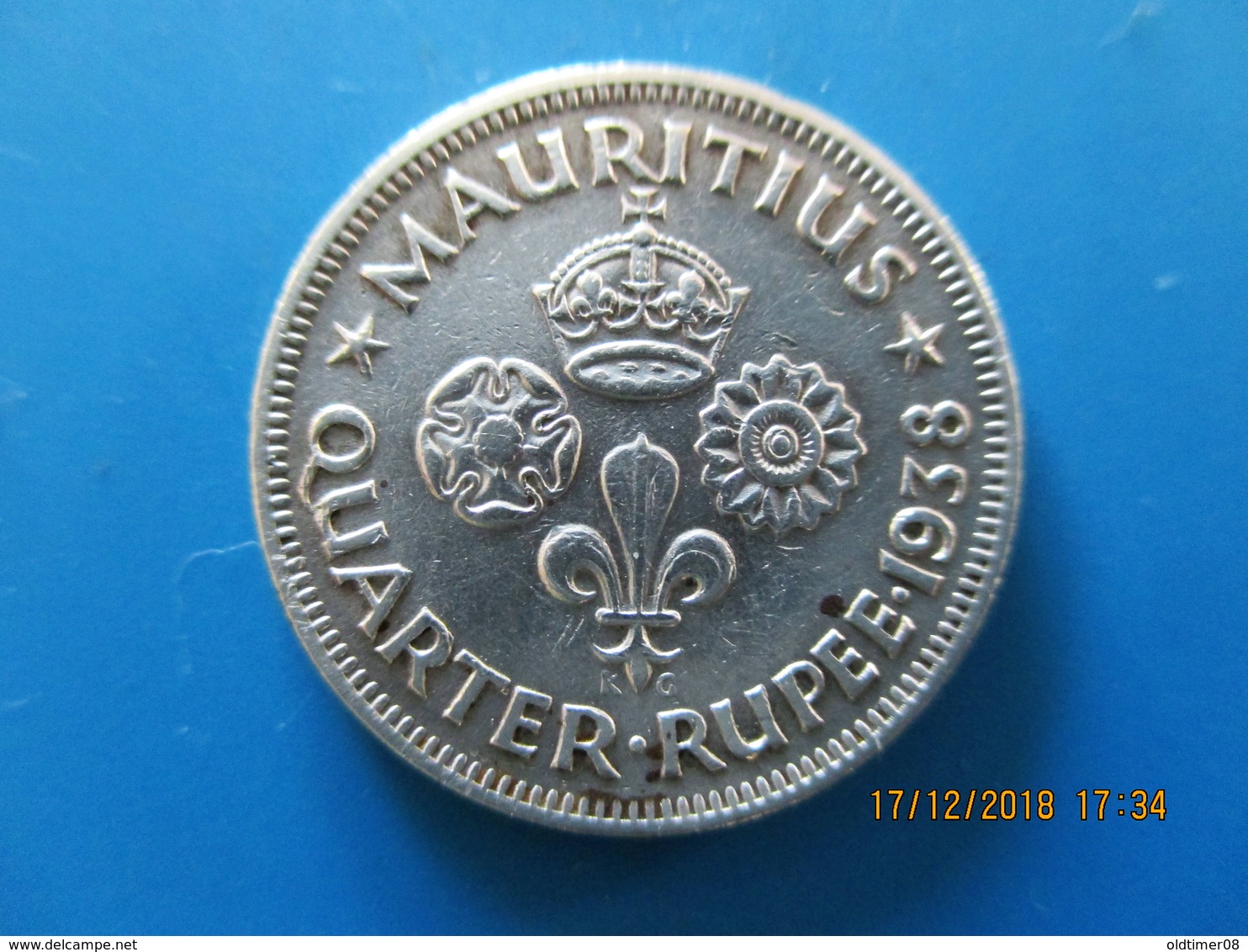 Maurice, Georges VI, 1/4 Rupee 1938, TTB+ - Mauritius