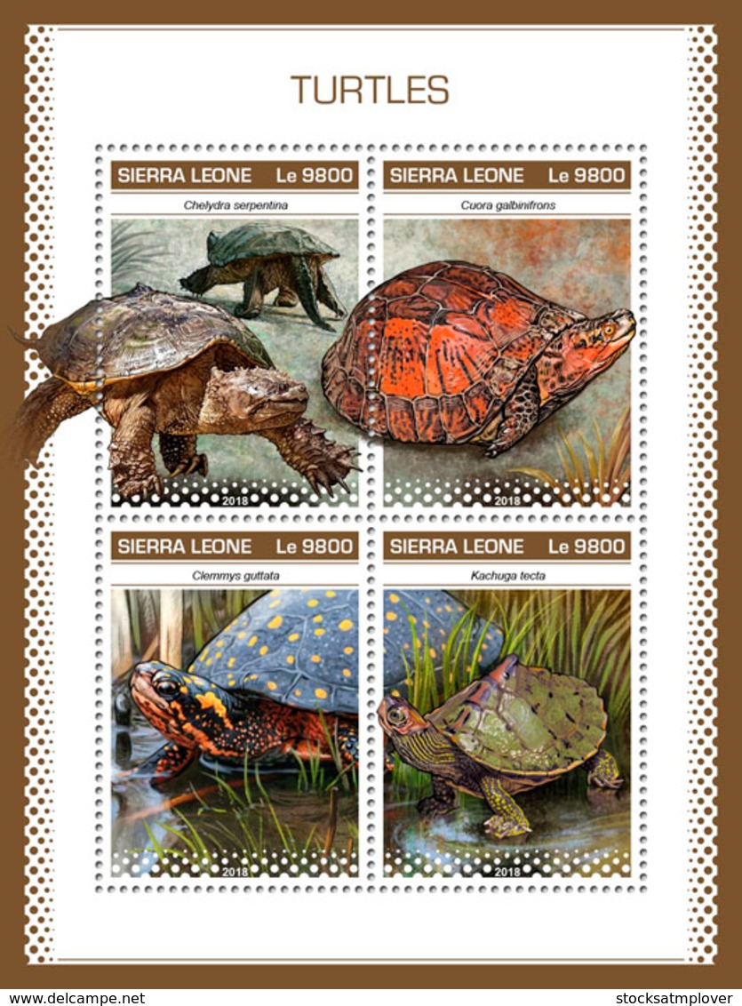 Sierra Leone 2018 Turtles  Fauna  S201811 - Sierra Leona (1961-...)