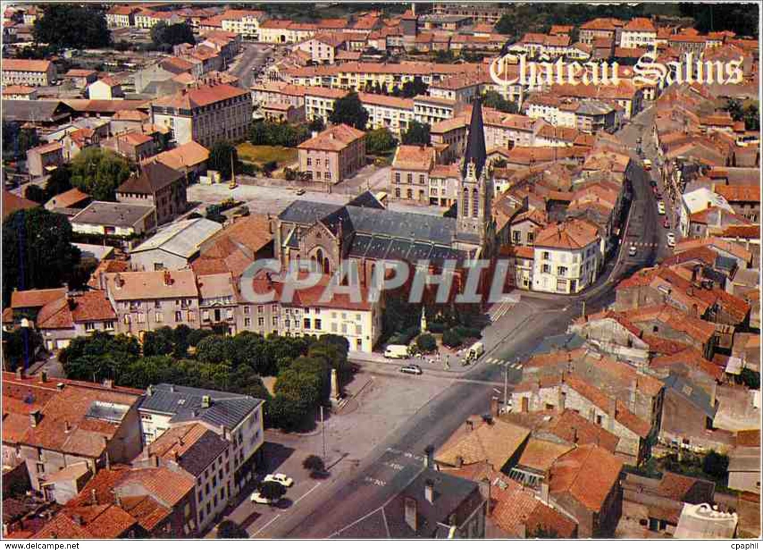 CPM Chateau Salins (Moselle) Vue Aerienne - Chateau Salins