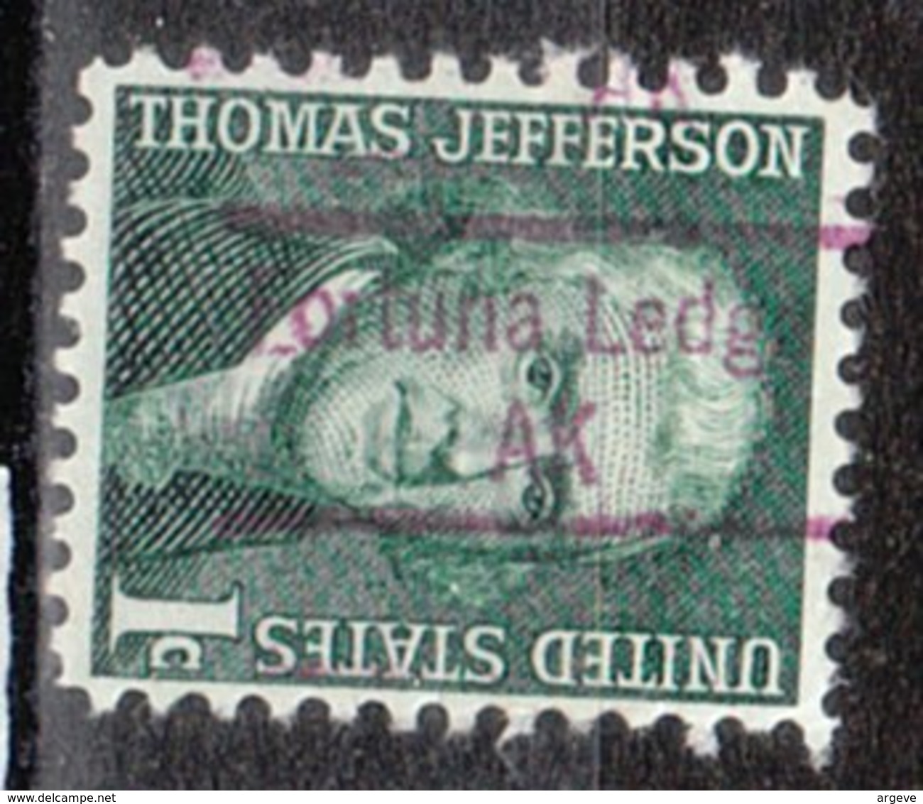 USA Precancel Vorausentwertung Preo, Locals Alaska, Fortuna Ledge 843, Stamp Thin - Préoblitérés