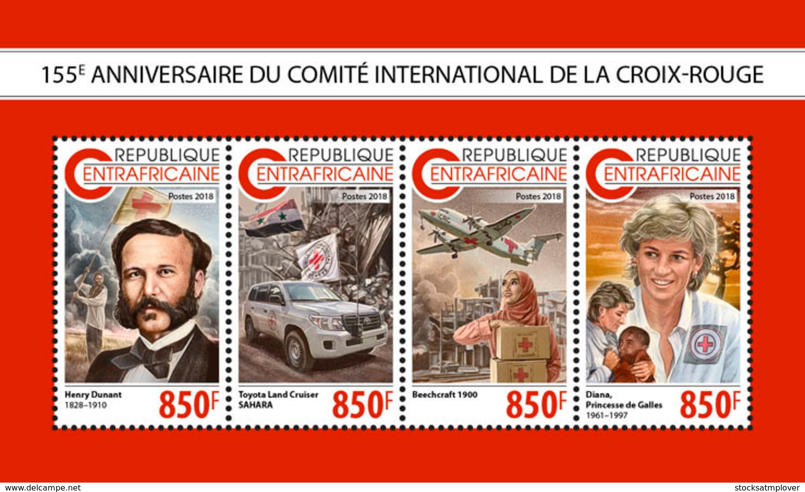 Central Africa  2018 Red Cross Dunant Diana   S201811 - República Centroafricana