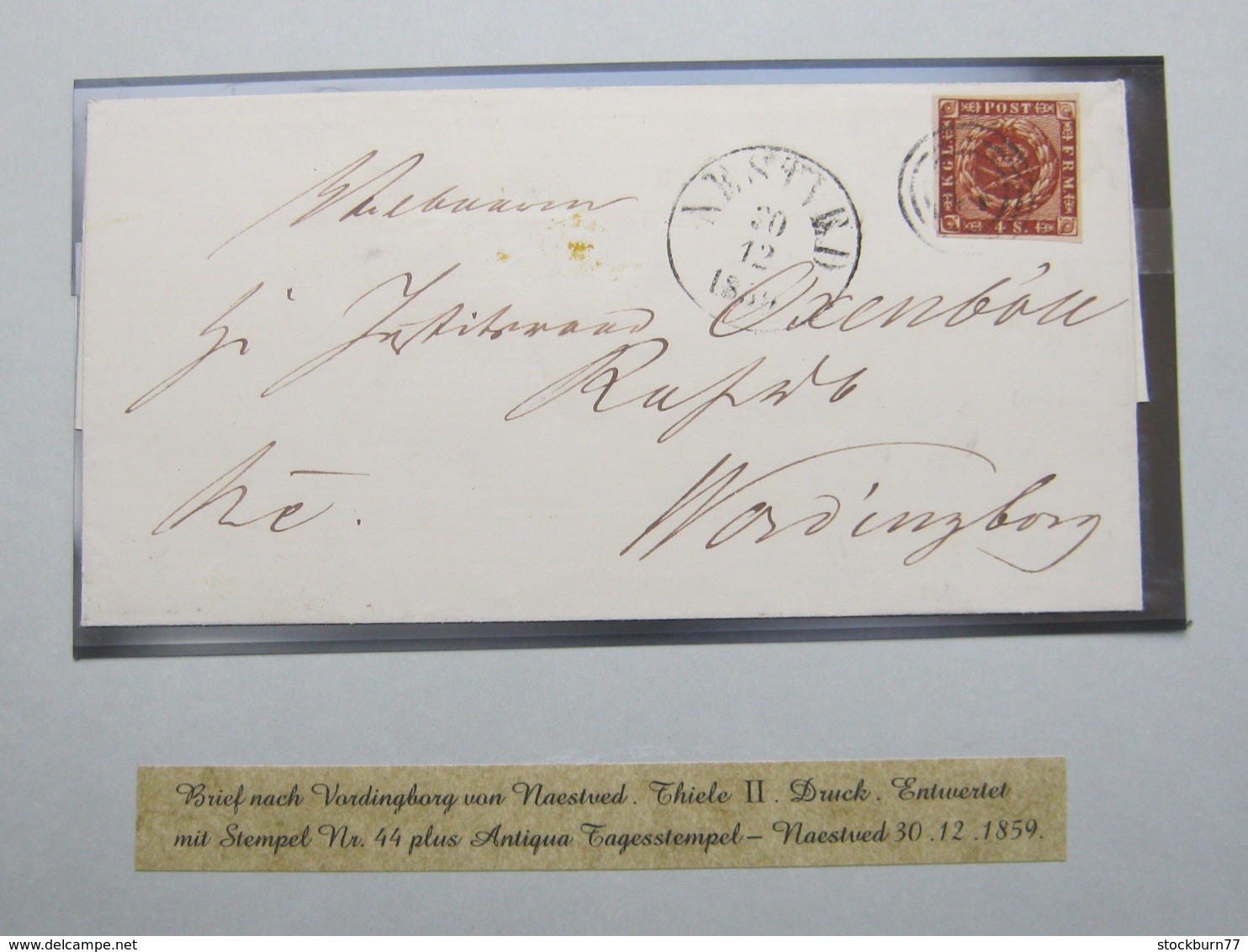 1859 , Brief Aus Naestved , Nr.Stempel 44 - Brieven En Documenten