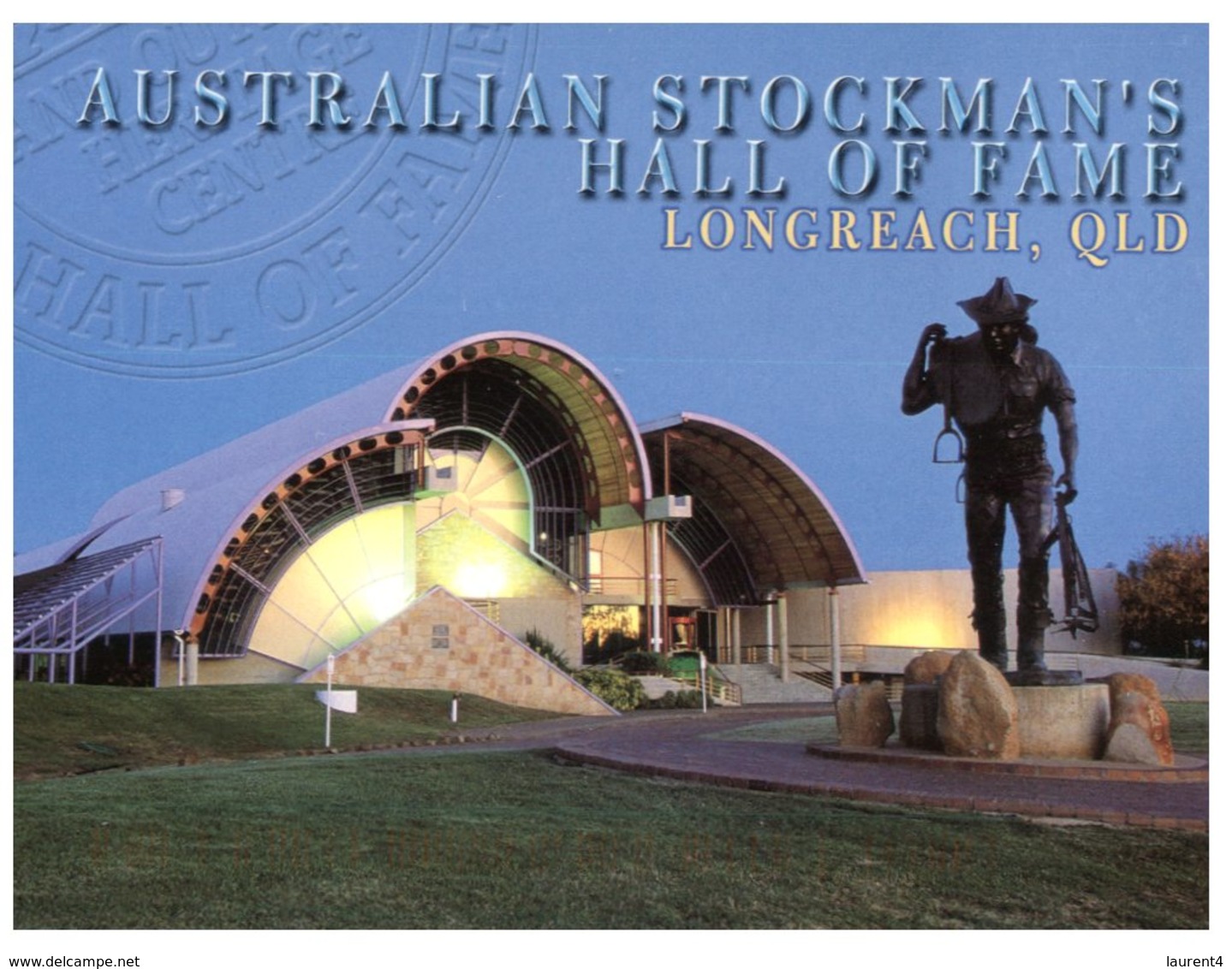 (1222) Australia - (with Stamp At Back Of Card) QLD - Longreach Hall Of Fame - Far North Queensland