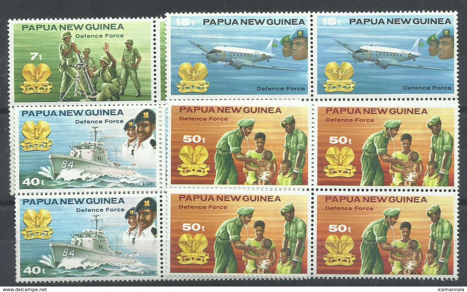 PAPUA NUEVA GUINEA YVERT  408/11  (B4)   MNH  ** - Papúa Nueva Guinea