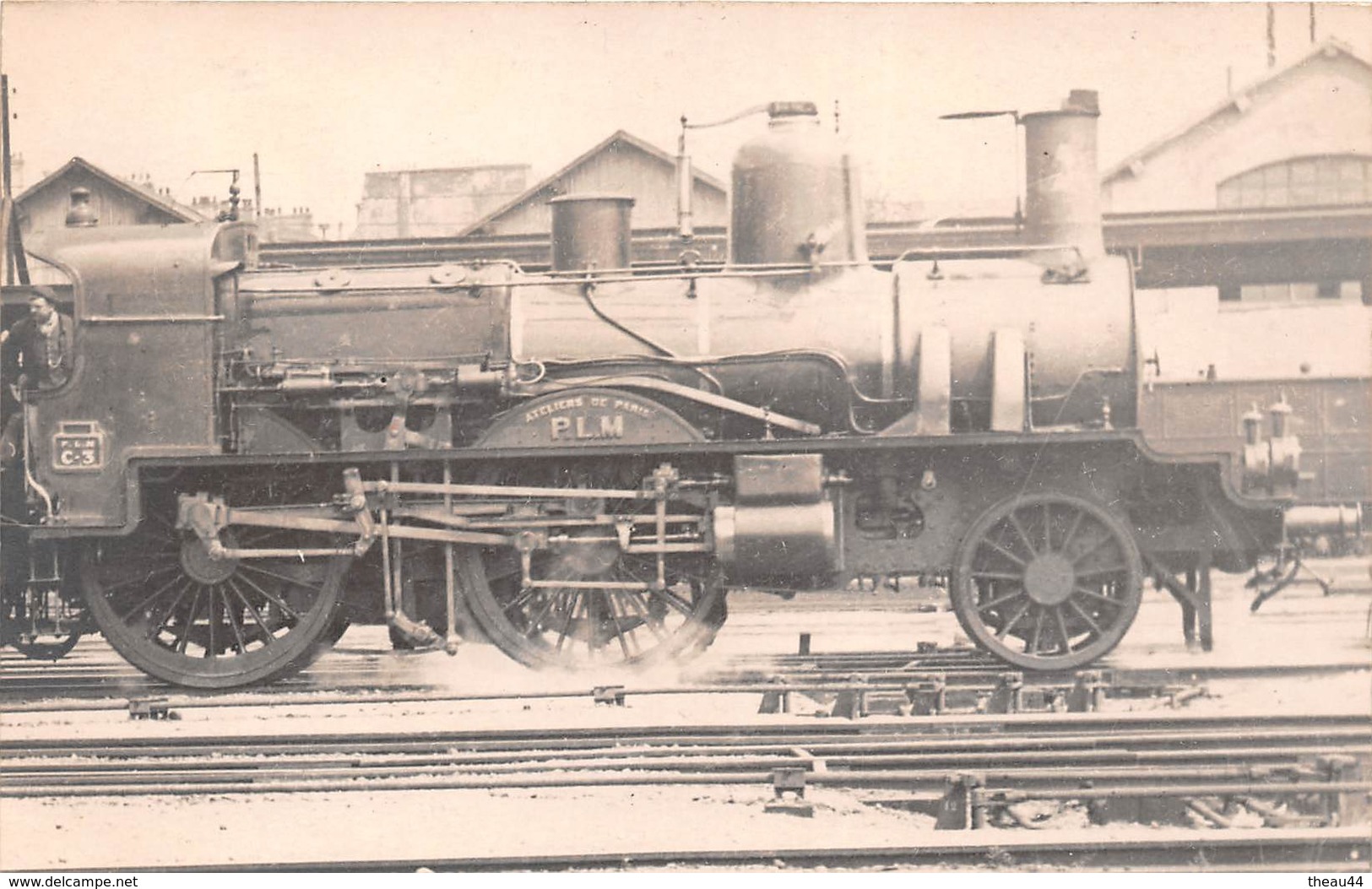 ¤¤  -   Carte-Photo  -   Locomotives   -  Réseau  Du  P.L.M.       -  ¤¤ - Matériel