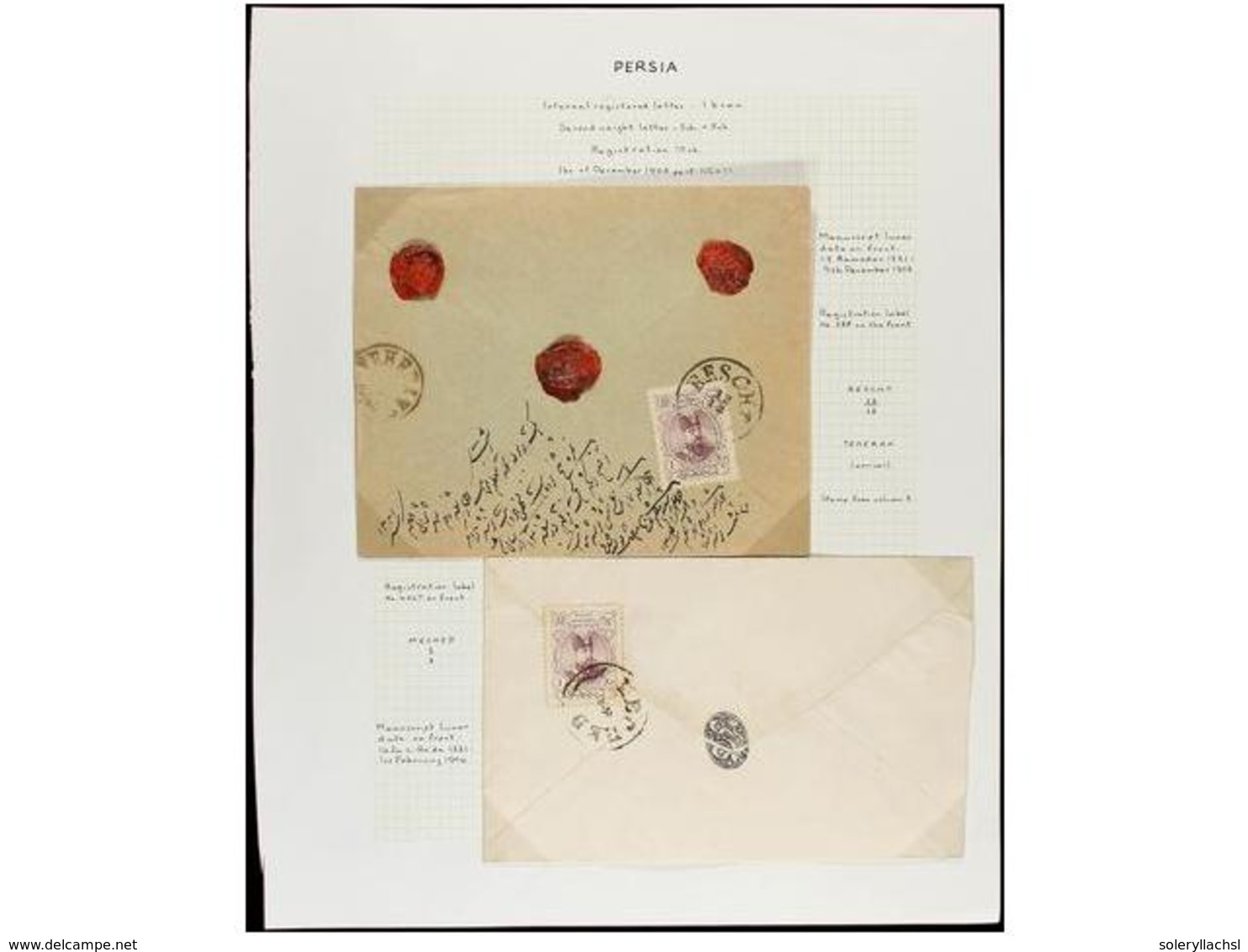 IRAN. 1902-06. Twenty Five Covers, Diverse Frankings (see Web). - Autres & Non Classés