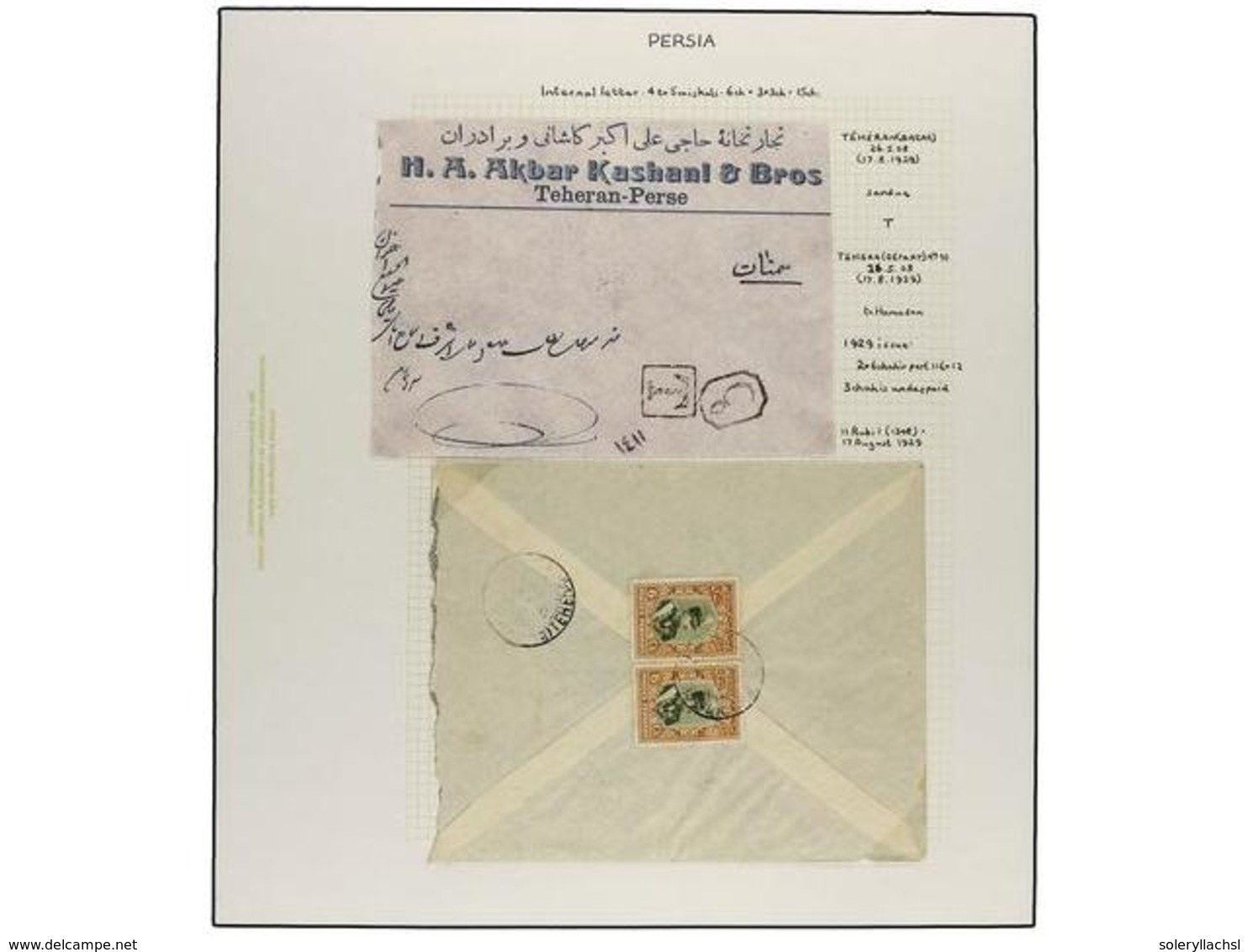 IRAN. 1929 Issue. Thirty Two Covers, With POSTAGE DUE Marks. (See Web). - Otros & Sin Clasificación