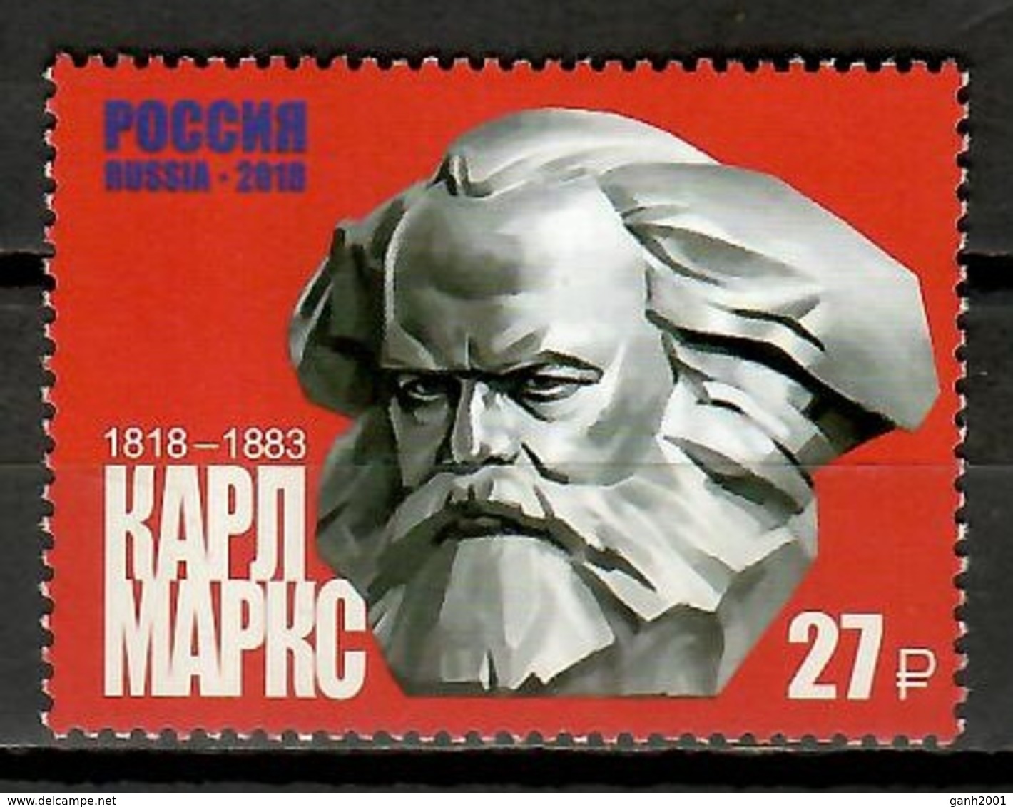 Russia 2018 Rusia / Karl Marx MNH / Cu10231  30-33 - Karl Marx