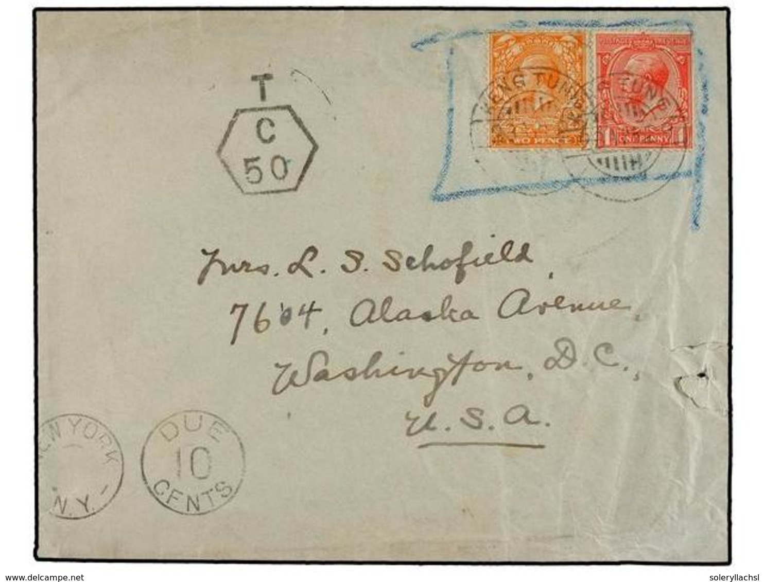 TAILANDIA. Sg.419, 421. 1929. CHIENGMAI To U.S.A. Envelope Written From 'The Prince Royal College, Chiengmai, Siam, Addr - Other & Unclassified