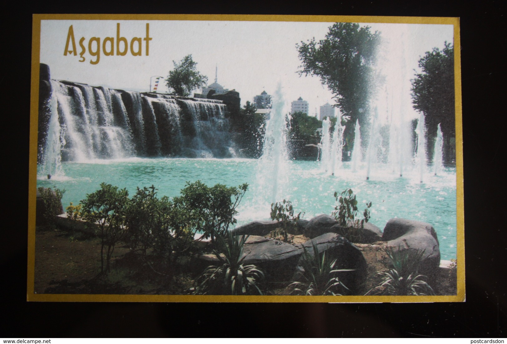 Turkmenistan. Ashgabat / Ashkhabad. New Fountain. Modern Postcard 2000s - Turkménistan
