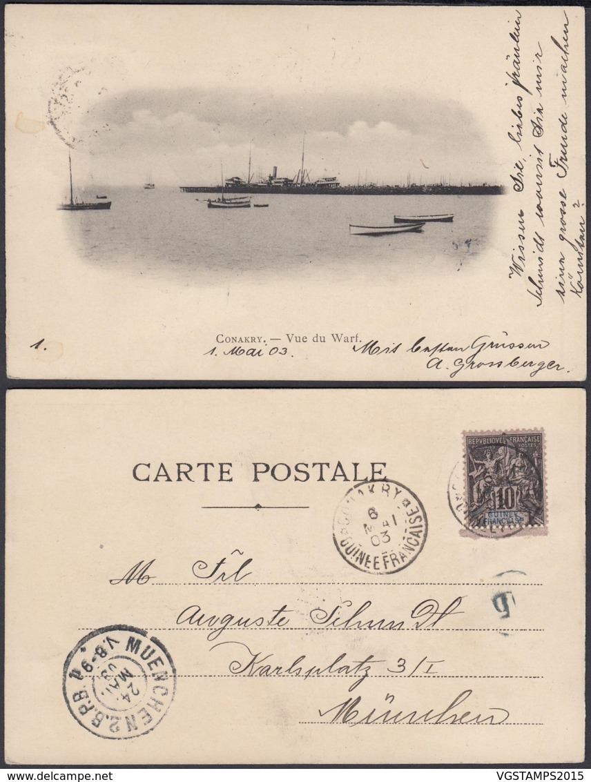 Colonies Françaises - CP Guinée " CONAKRY - Vue Du Warf "  (5G) DC1196 - Sonstige & Ohne Zuordnung