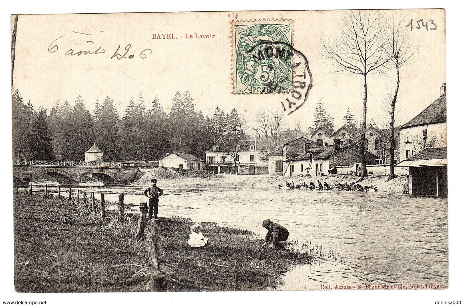 BAYEL (10) - Le Lavoir - Ed. Coll. Azzola, S. Brunclair & Cie, Troyes - Autres & Non Classés