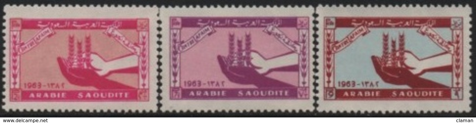 Saudi Arabi (K.S.A.) 1963 Global Campaign Against Hunger-Campagne Mondiale Contre La Faim ** - Arabie Saoudite