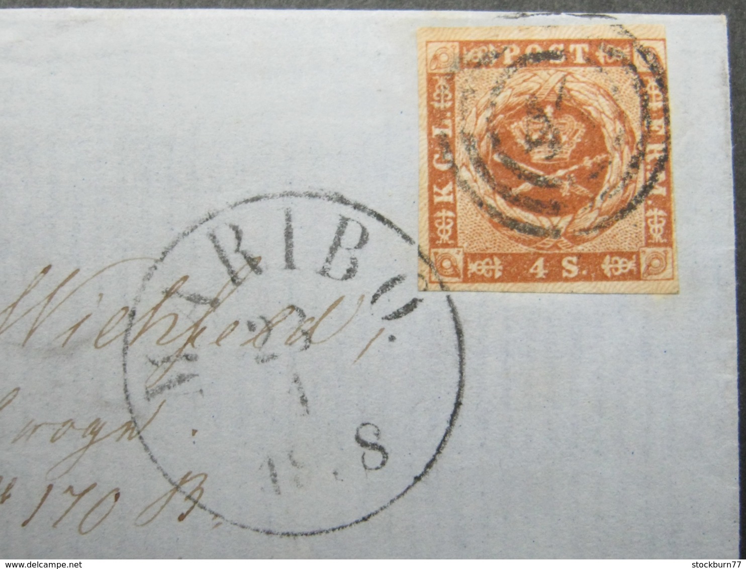 1878 , Brief  Mit Nummernstempel  Aus Maribo - Briefe U. Dokumente