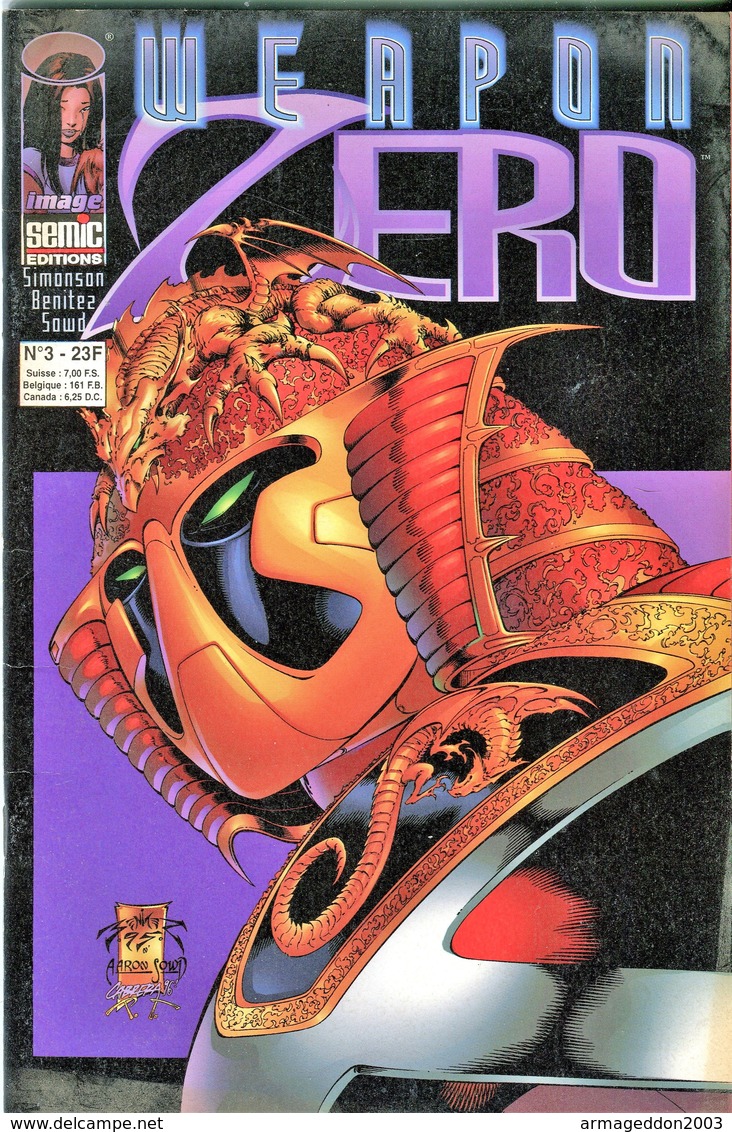 BD  COMICS WEAPON ZERO N°3 EDITION SEMIC / 1998 - Lug & Semic