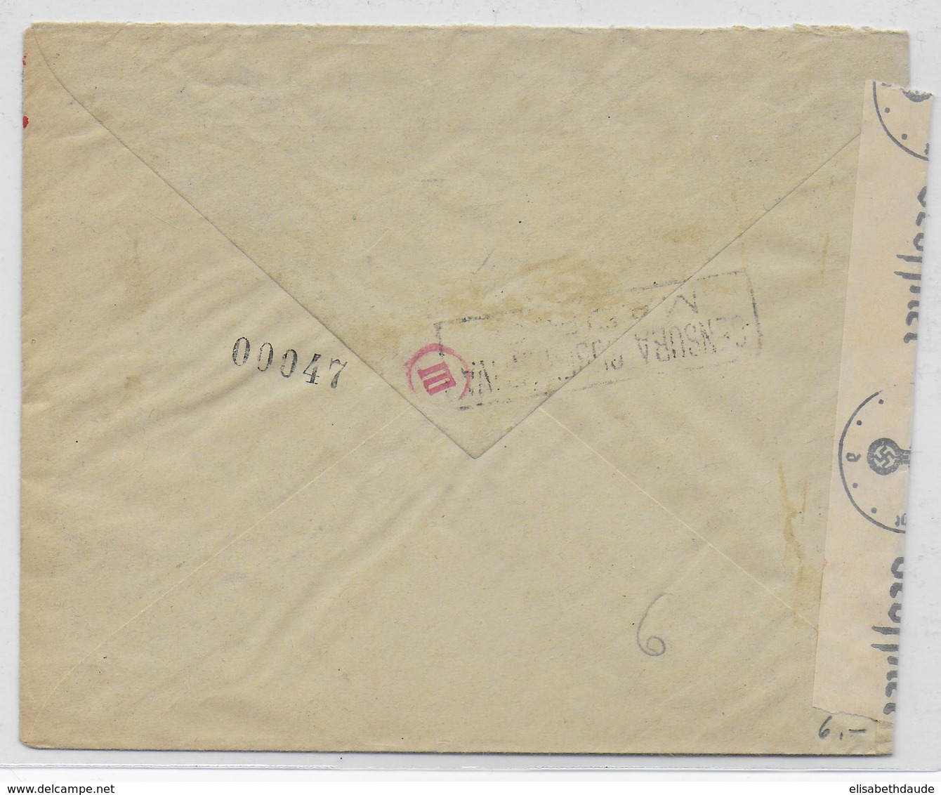 ESPAGNE - 1943 - ENVELOPPE De MADRID Avec 2 CENSURES  => WIEN (AUTRICHE) - Storia Postale