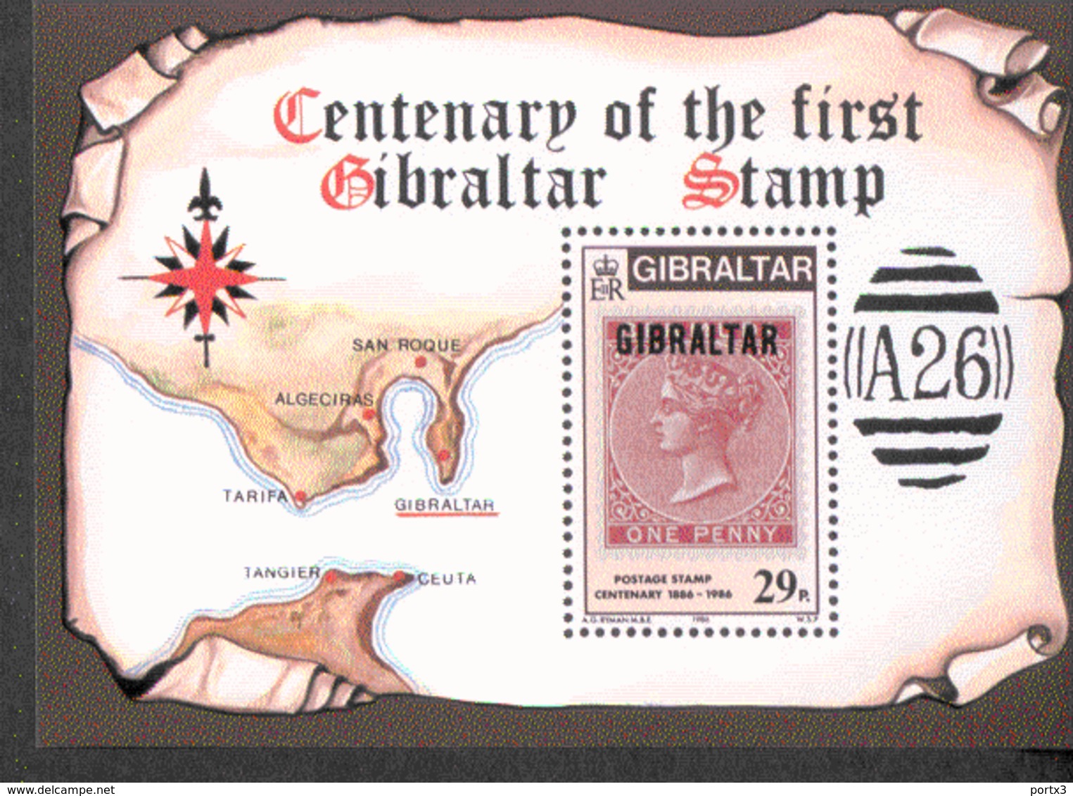 Gibraltar Block 9 Briefmarken MNH ** Postfrisch - Gibraltar