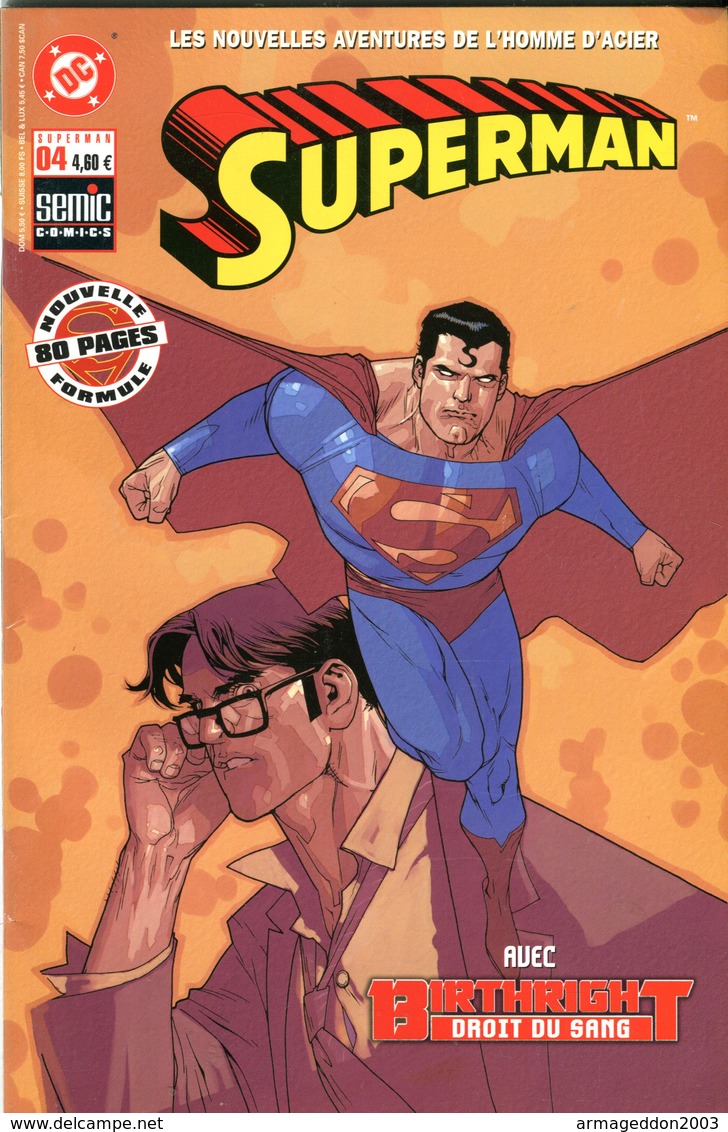 BD COMICS SUPERMAN N°4 SEMIC COMICS / DC Comics 2004 - Superman