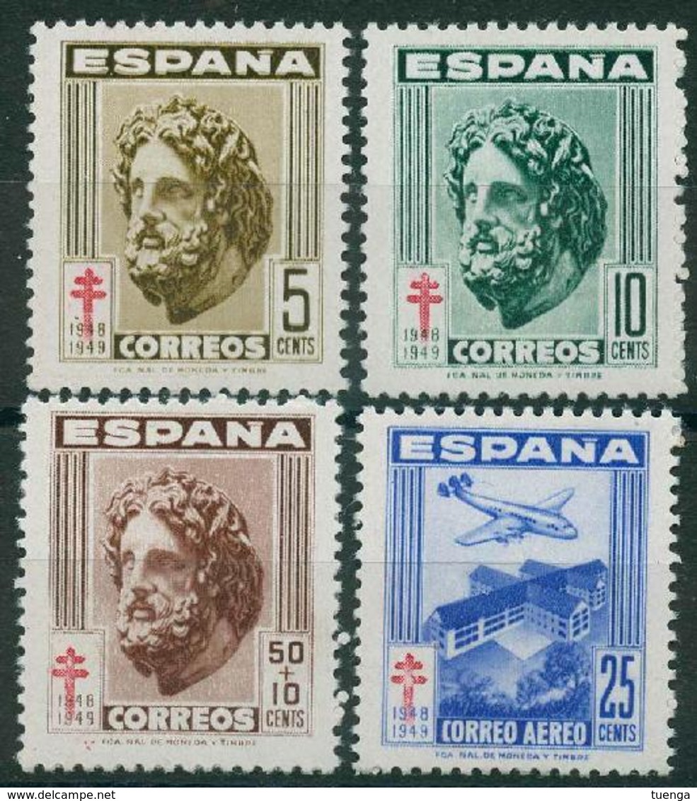 España 1948. Edifil 1040/43** - Pro Tuberculosos - Nuevos