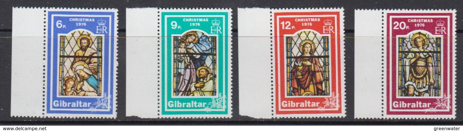 Gibraltar 1976 Christmas 4v (+margin) ** Mnh (41506E) - Gibraltar