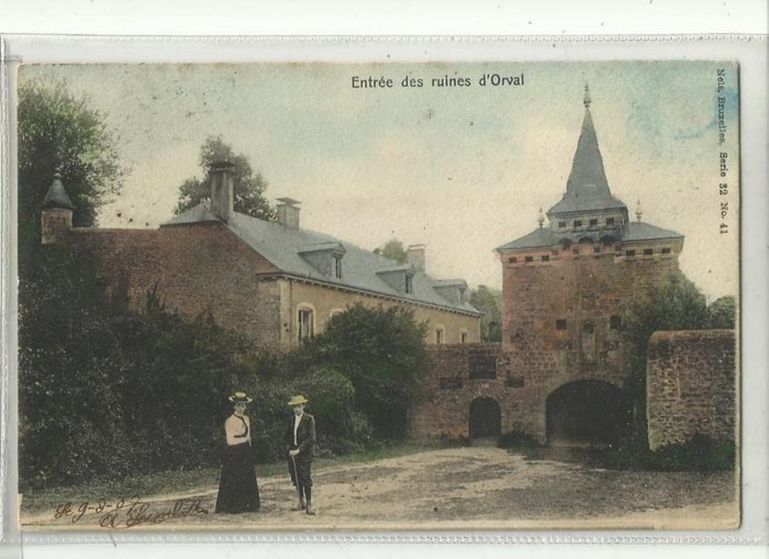 ORVAL - Entrée Des Ruines - Nels 32 N° 41 Couleur - Florenville