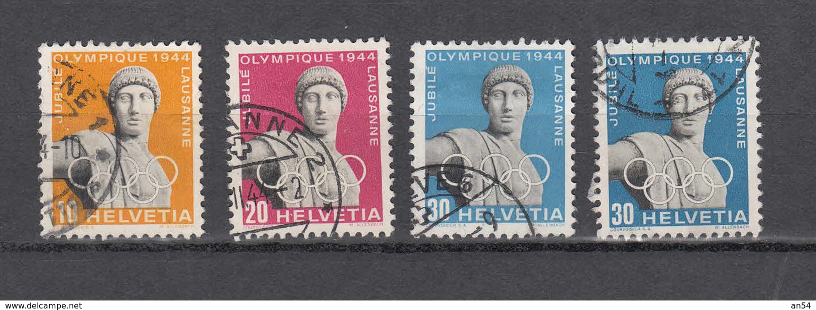 1944  LOT       OBLITERES  COTE 70.00  FRS.  VENDU à 12%       CATALOGUE ZUMSTEIN - Oblitérés