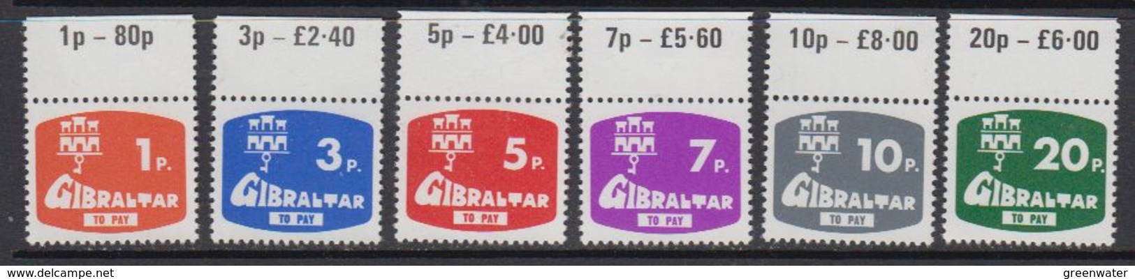 Gibraltar 1976 Postage Due 6v (+margin) ** Mnh (41506Q) - Gibraltar