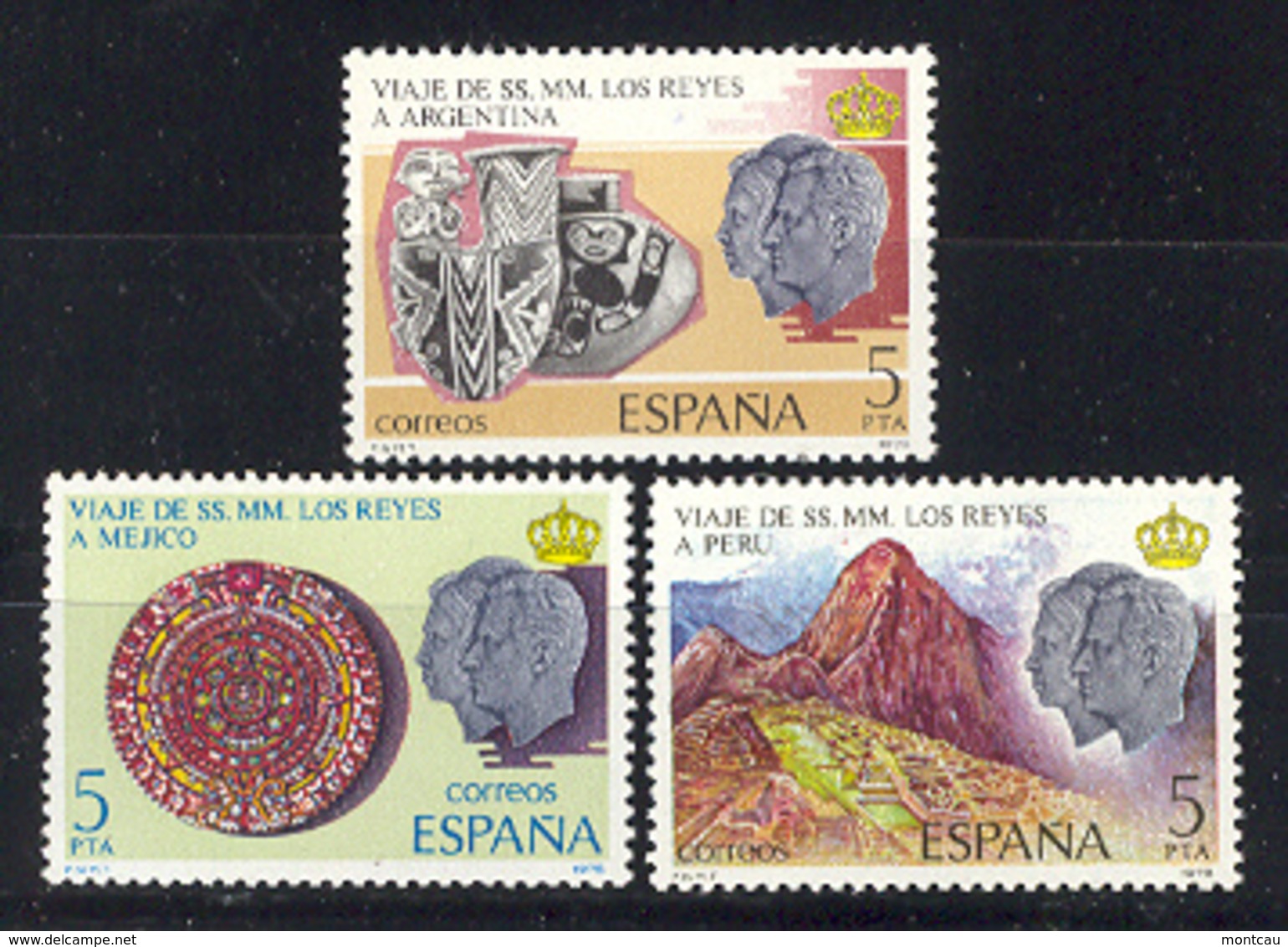 Spain. 1978.Visita Reyes Ed 2493-95 (**) Mi 2385-2387 - Nuevos