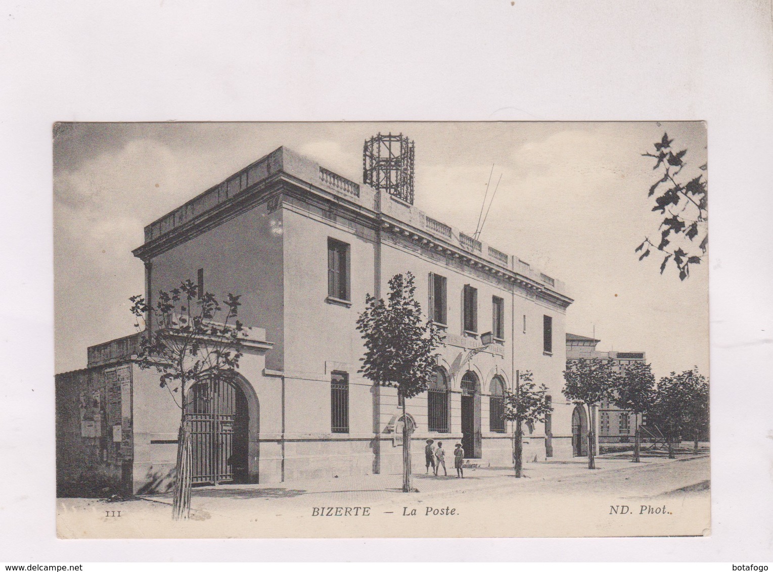 CPA  BIZERTE, LA POSTE En 1915! - Tunisie