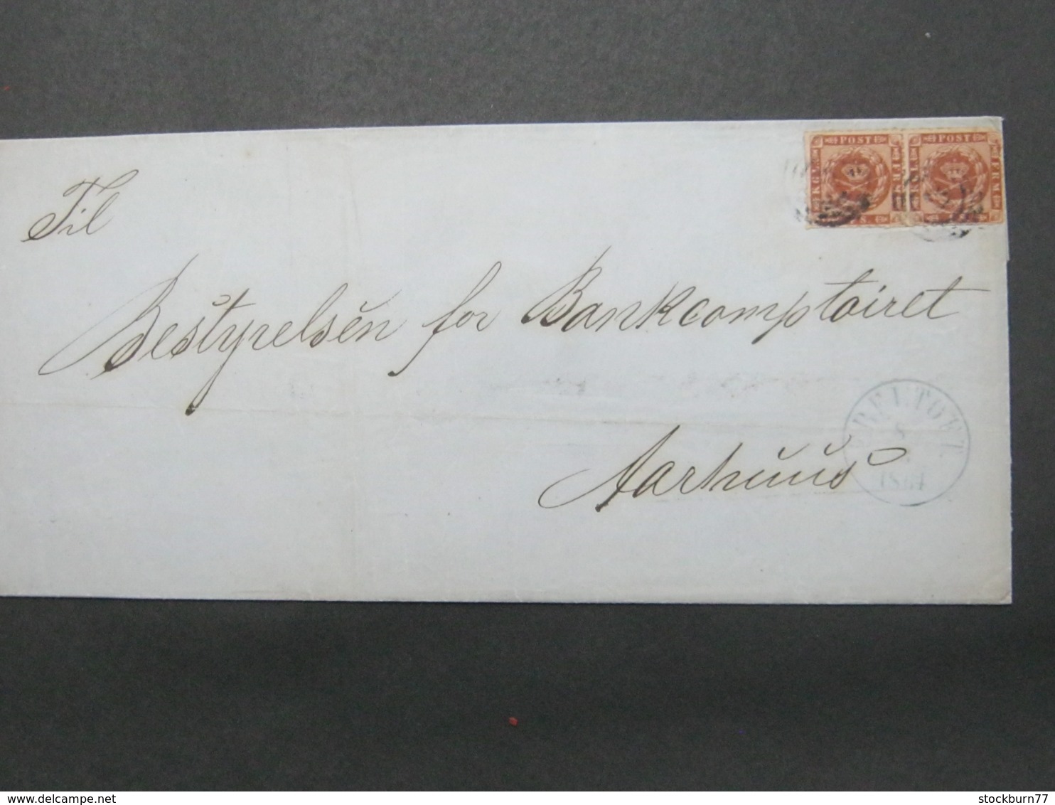 1864 , Brief  Mit Nummernstempel EBELTOFT , Pair - Brieven En Documenten