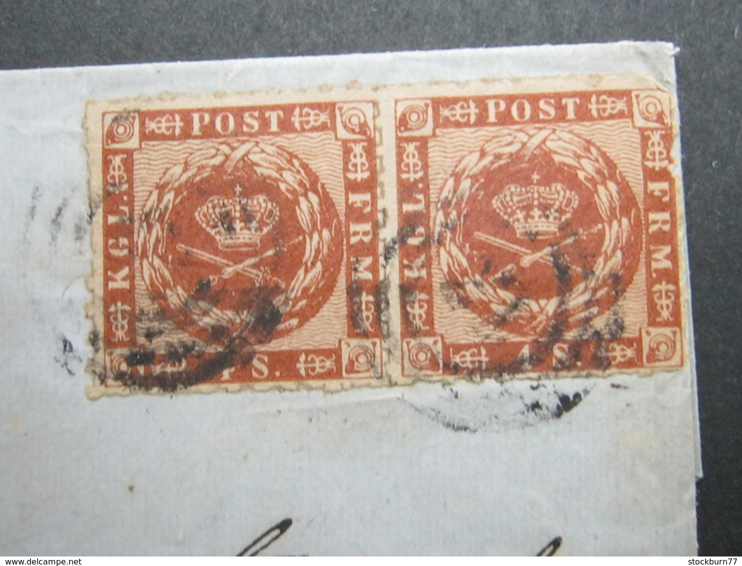 1864 , Brief  Mit Nummernstempel EBELTOFT , Pair - Storia Postale