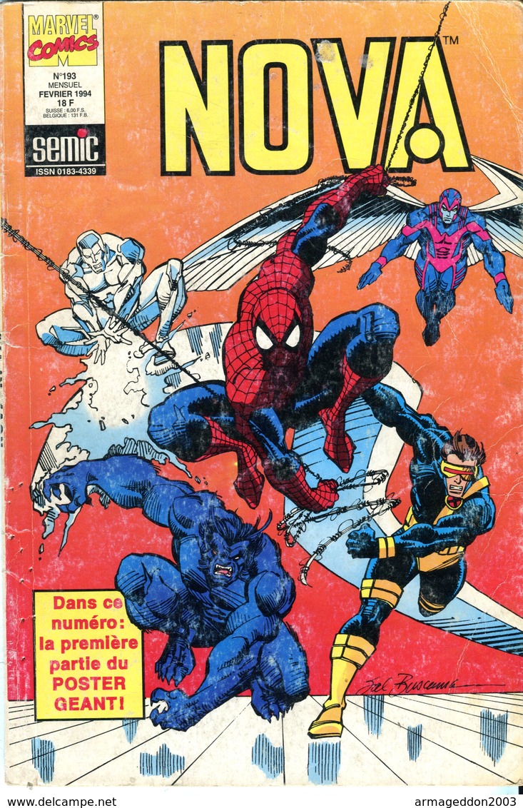 BD MARVEL COMICS SEMIC NOVA N°193 / 1994 - Nova