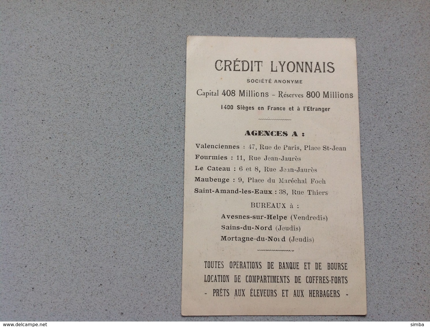 Le Cateau Crédits Lyonnais - Autres & Non Classés