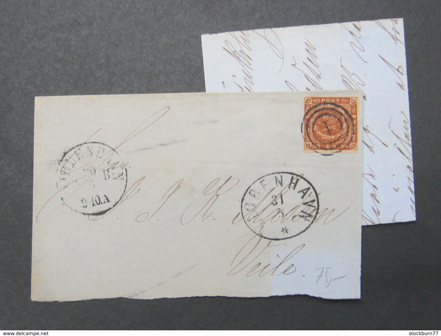 1860 , Brief  Mit  Stempel Aus Kopenhagen - Briefe U. Dokumente