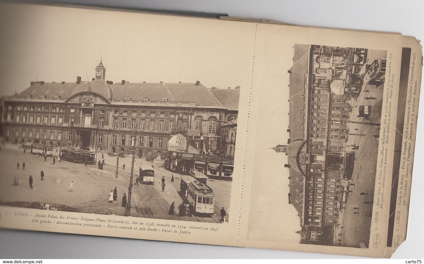 Publicité - Ville De Liège Belgique- Vues Diverses - Editeur Marcovici - Publicités