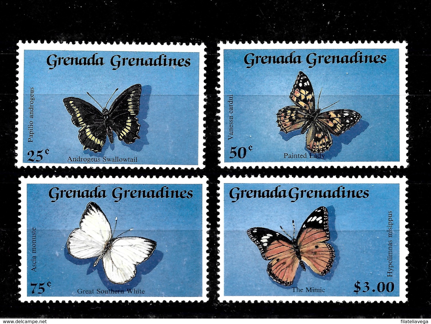 Serie De Grenada-Grenadinas Nº Yvert 1050/53 ** MARIPOSAS (BUTTERFLIES) - Grenada (1974-...)