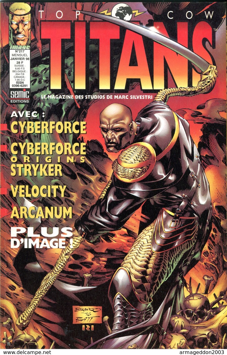 BD SEMIC EDITION TITANS N° 217 / 1998 - Titans