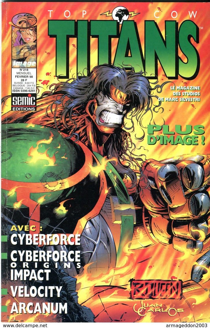 BD SEMIC EDITION TITANS N° 218 / 1998 - Titans