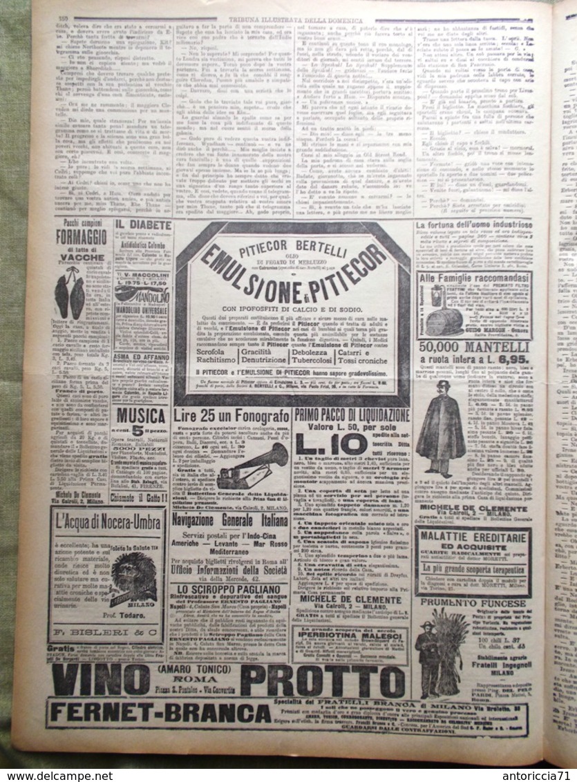 La Tribuna Illustrata 4 Novembre 1900 Tomba Umberto Pantheon Renzis Olanda Sonno - Autres & Non Classés