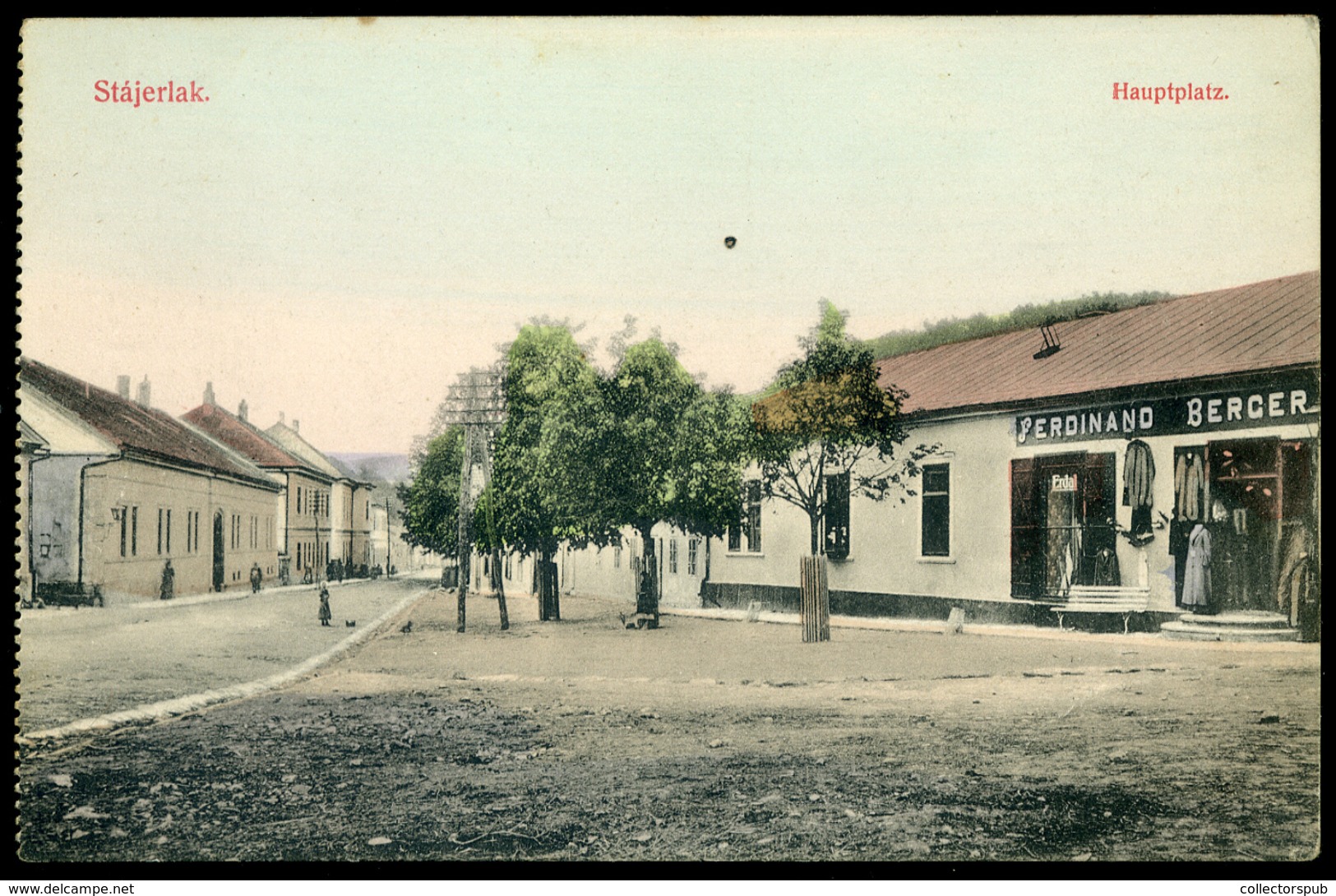 STÁJERLAK  1915. Cca. Régi Képeslap, üzlet - Hungary