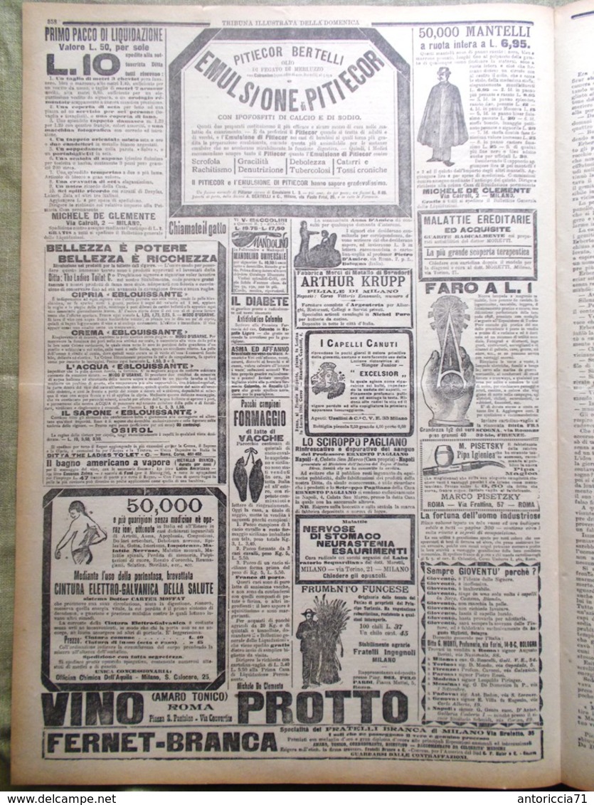 La Tribuna Illustrata 11 Novembre 1900 Capodimonte Legazione Francese Cina Papa - Autres & Non Classés