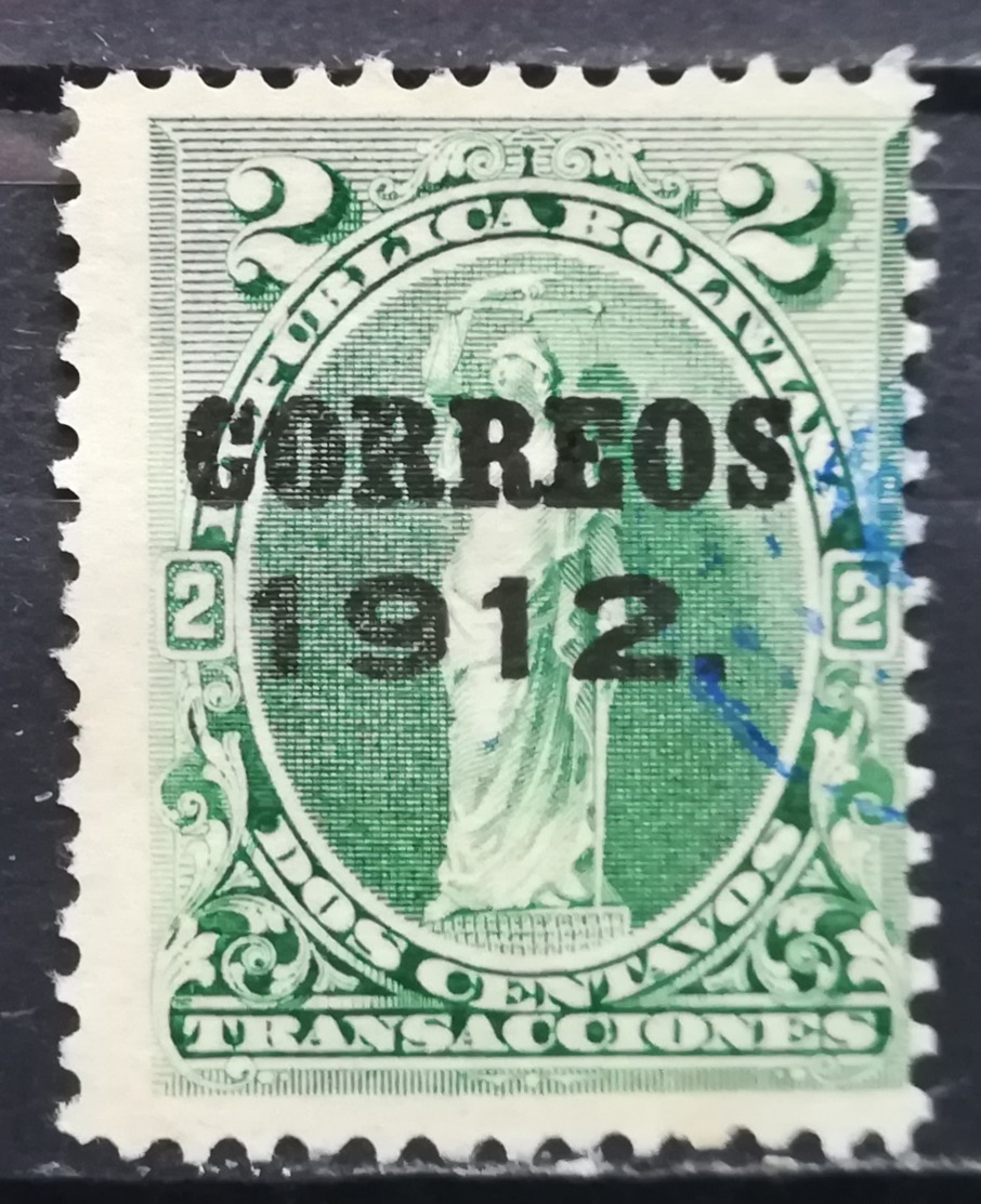 1912 BOLIVIA Symbol Of Justice Overprint - Bolivia