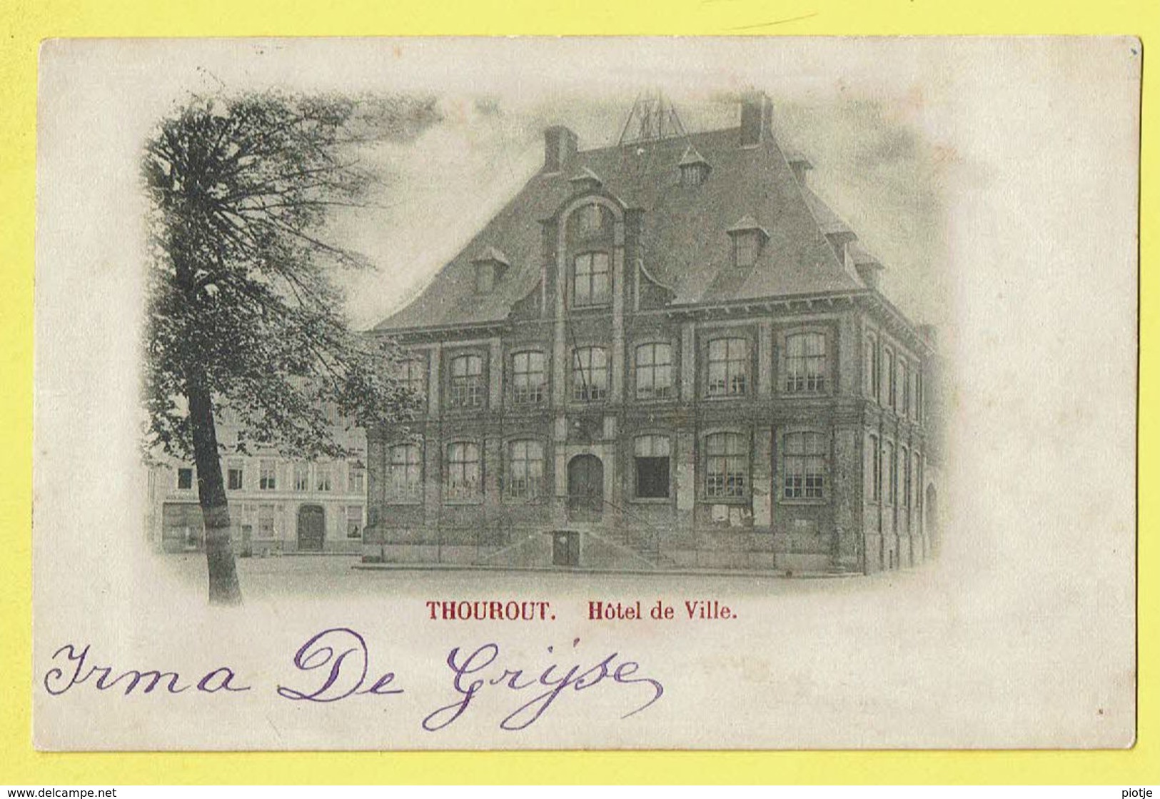 * Torhout - Thourout * (Wereldpostvereeniging) Hotel De Ville, Town Hall, Stadhuis, Old, Rare, Vieux, TOP 1901 - Torhout