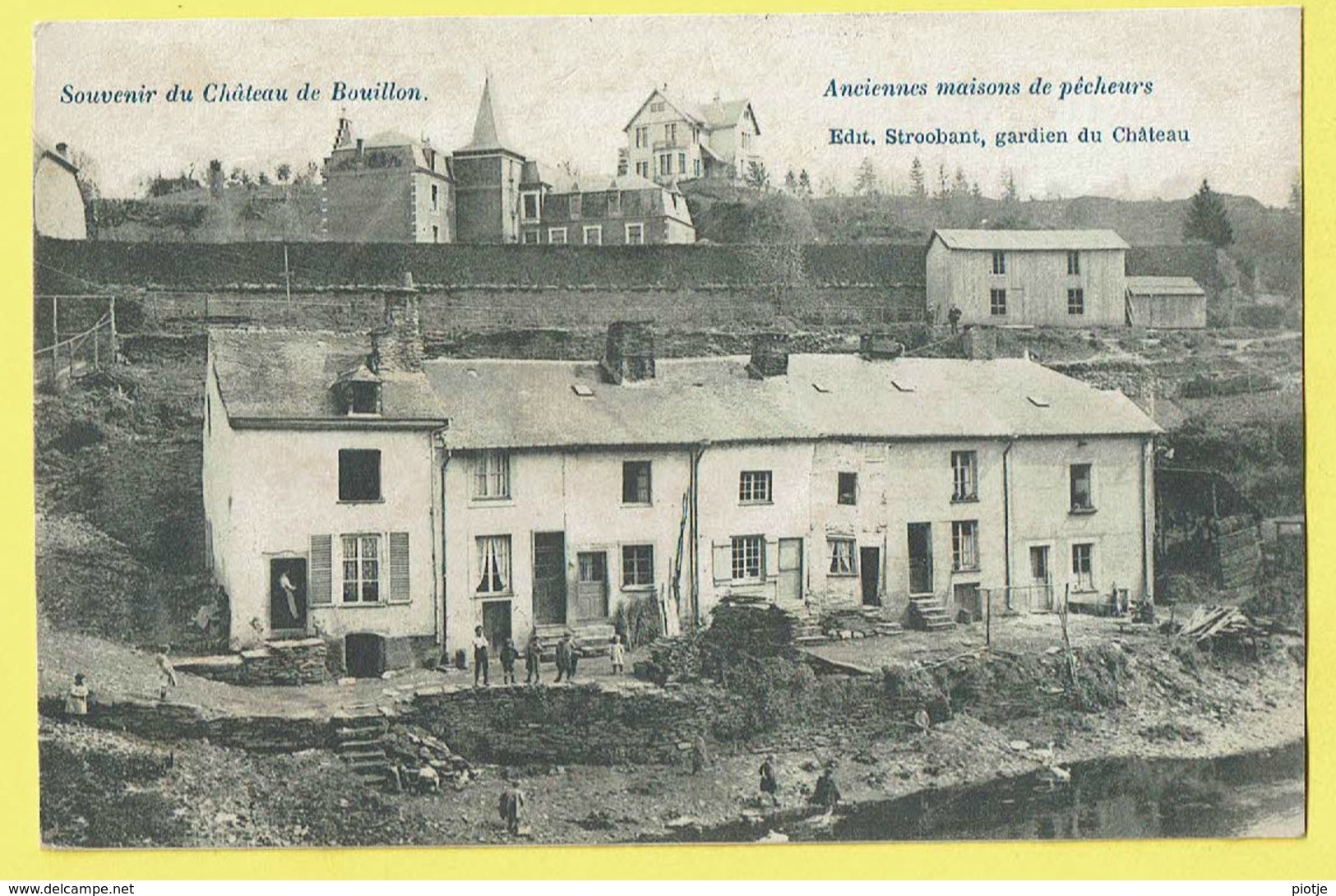 * Bouillon (Luxembourg - La Wallonie) * (Edit Stroobant) Chateau, Anciennes Maisons De Pecheurs, Quai, Canal, TOP - Bouillon