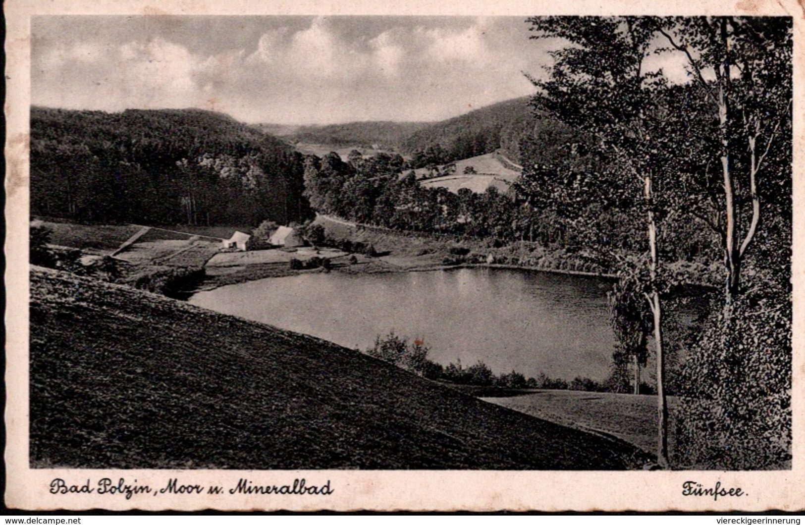 ! Alte Ansichtskarte Aus Bad Polzin, Pommern, Fünfsee, 1943 - Pommern